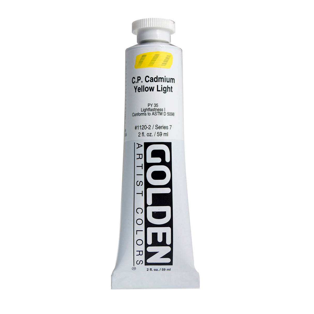 Golden Heavy Body Acrylic, 2oz., C P Cadmium Yellow Light