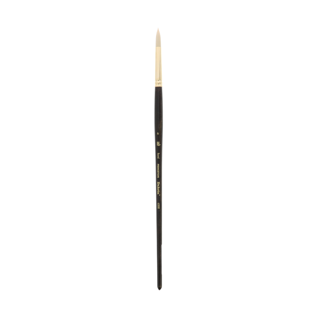 Princeton Brush Dakota Synthetic Hog Bristle Oil & Acrylic Brush, Round, 6