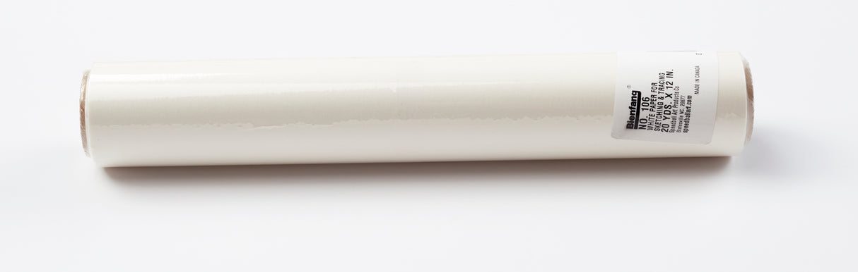 Bienfang 106 White Sketching and Tracing Roll, 12 in x 20 yds.