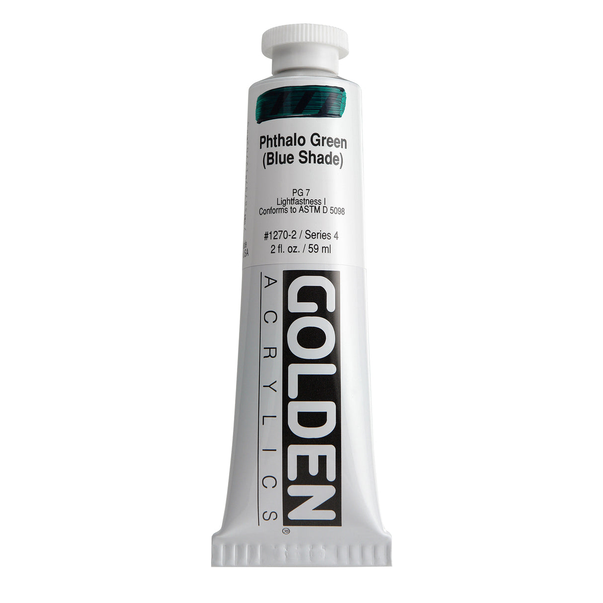 Golden Heavy Body Acrylic, 2 oz., Phthalo Green/ Blue Shade