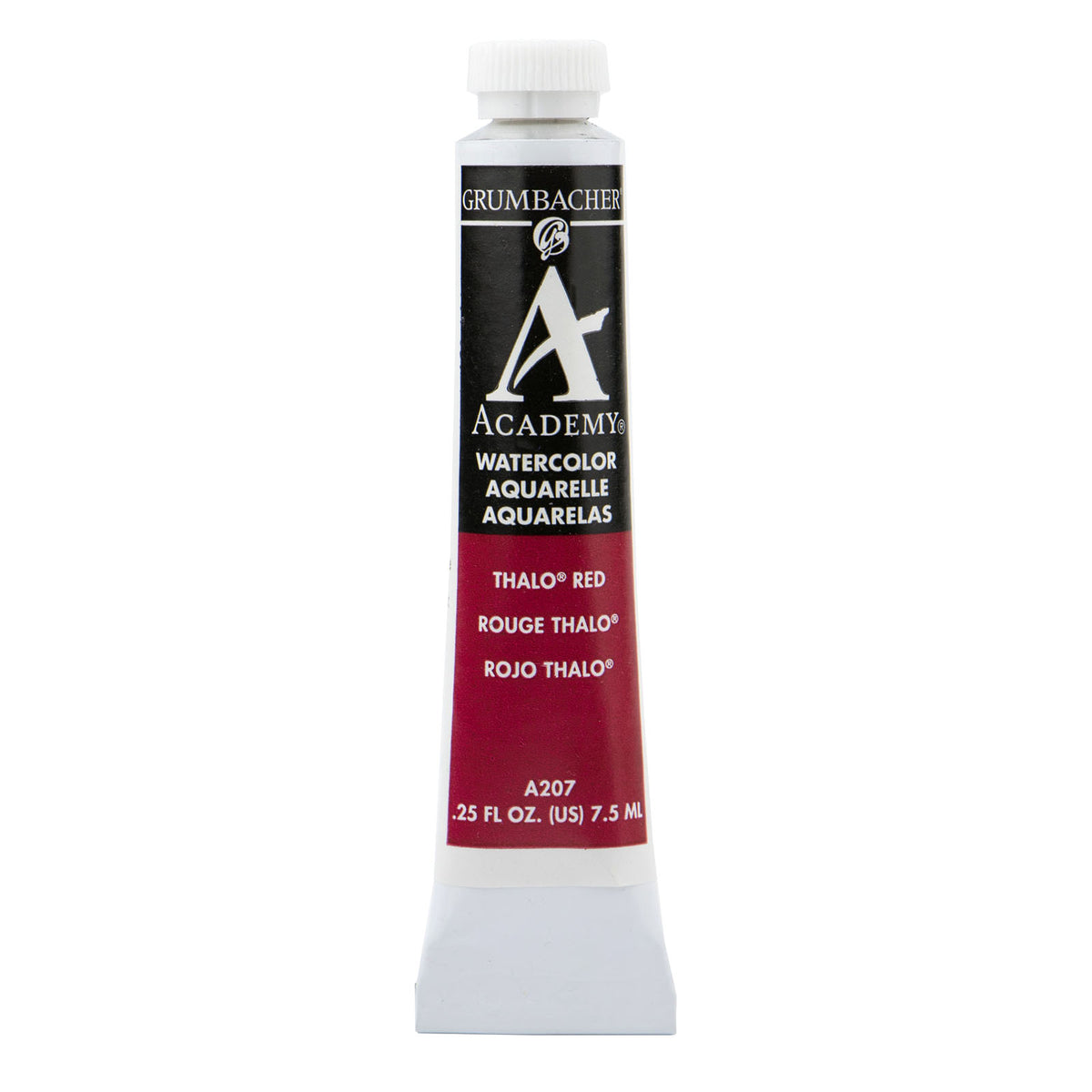 Grumbacher Academy Watercolor, 7.5ml Tube, Thalo Red