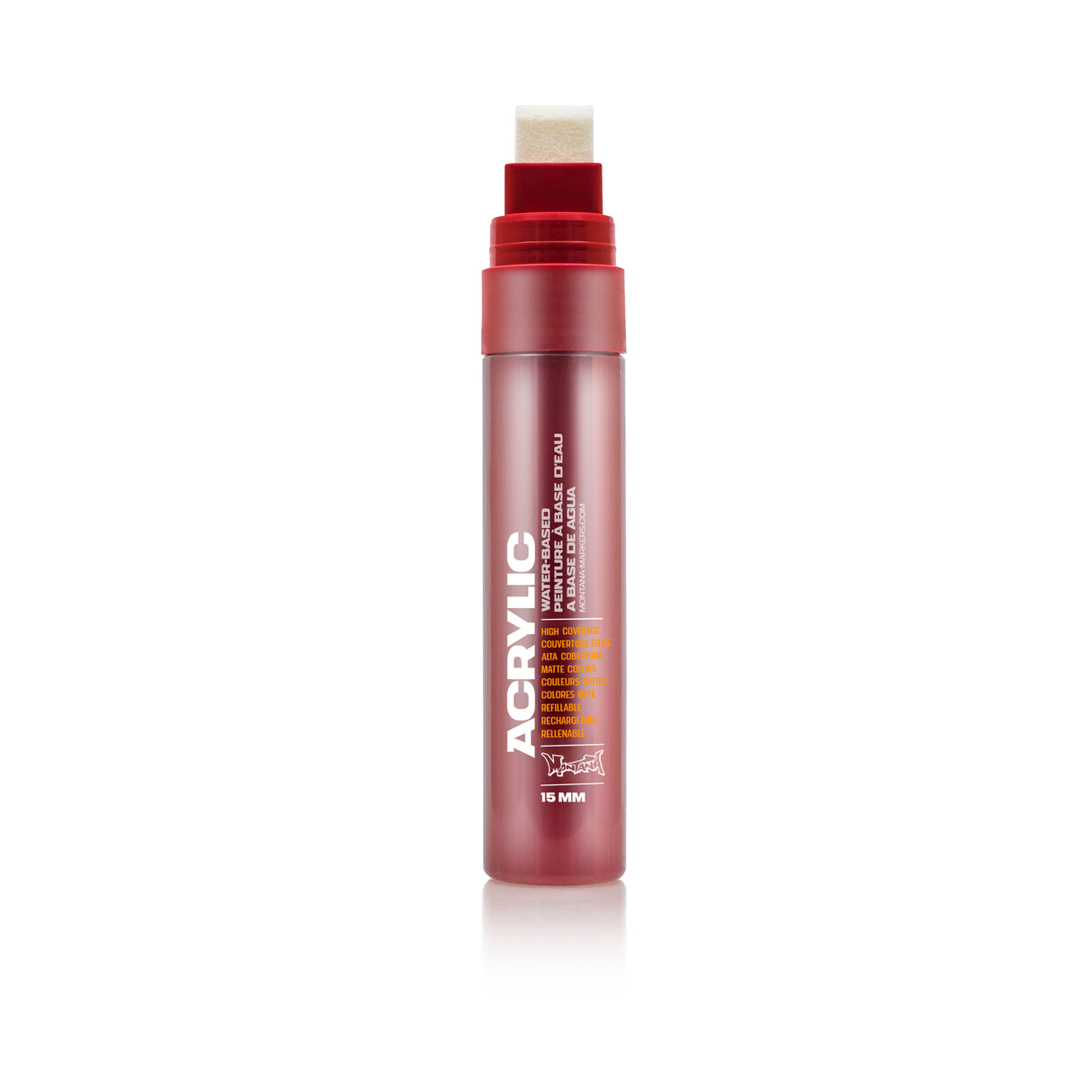 Montana Cans Acrylic Paint Marker, 15mm, Standard Nib, Shock Kent Blood Red