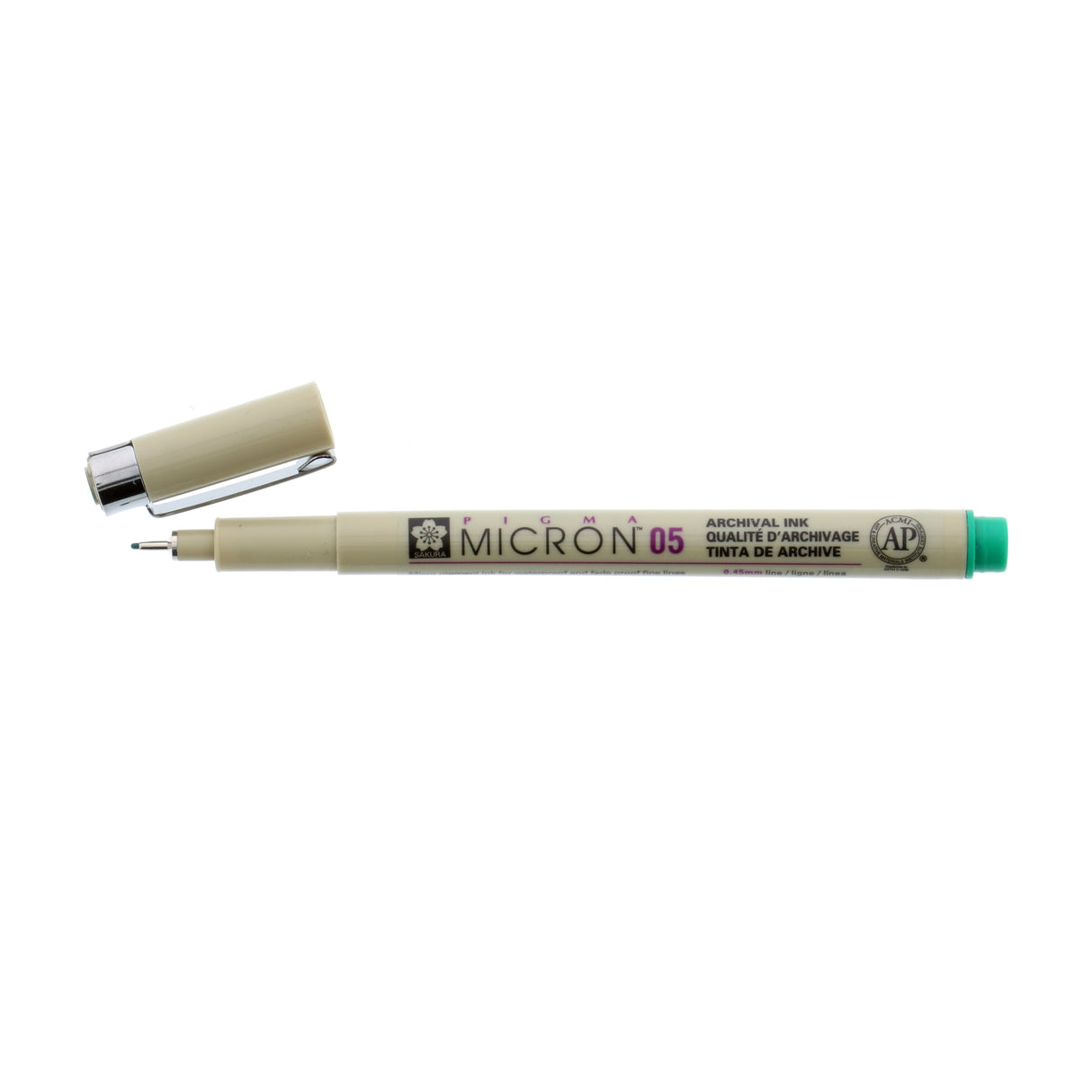 Sakura Pigma Micron Pen, .45mm, Green 05