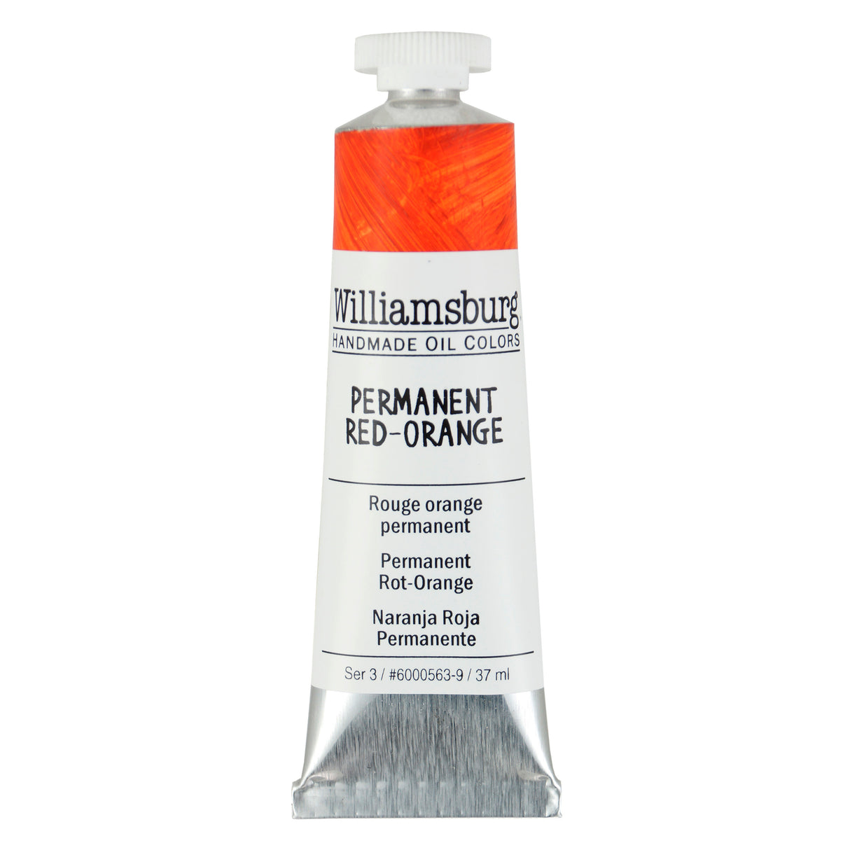 Williamsburg Artist Oil Color, 37ml Tube, Permanent Red Orange