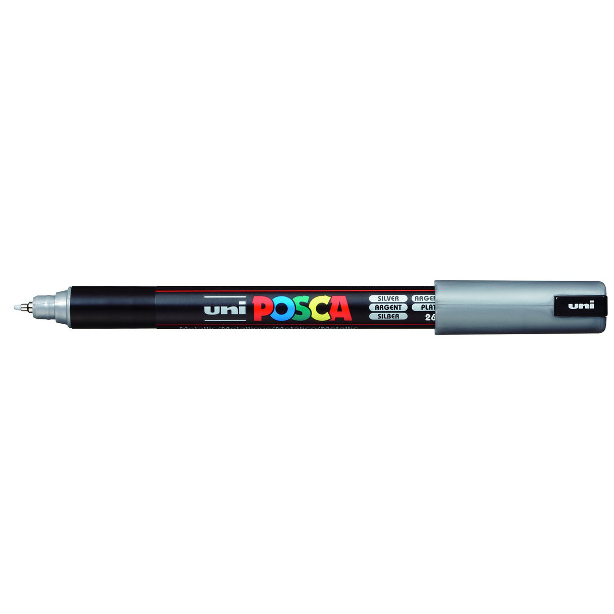 POSCA Paint Pen, PC-1MR Ultra-Fine Tip, Silver