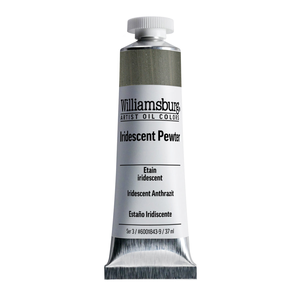 Williamsburg Artist Oil Color, 37ml Tube, Iridescent Pewter
