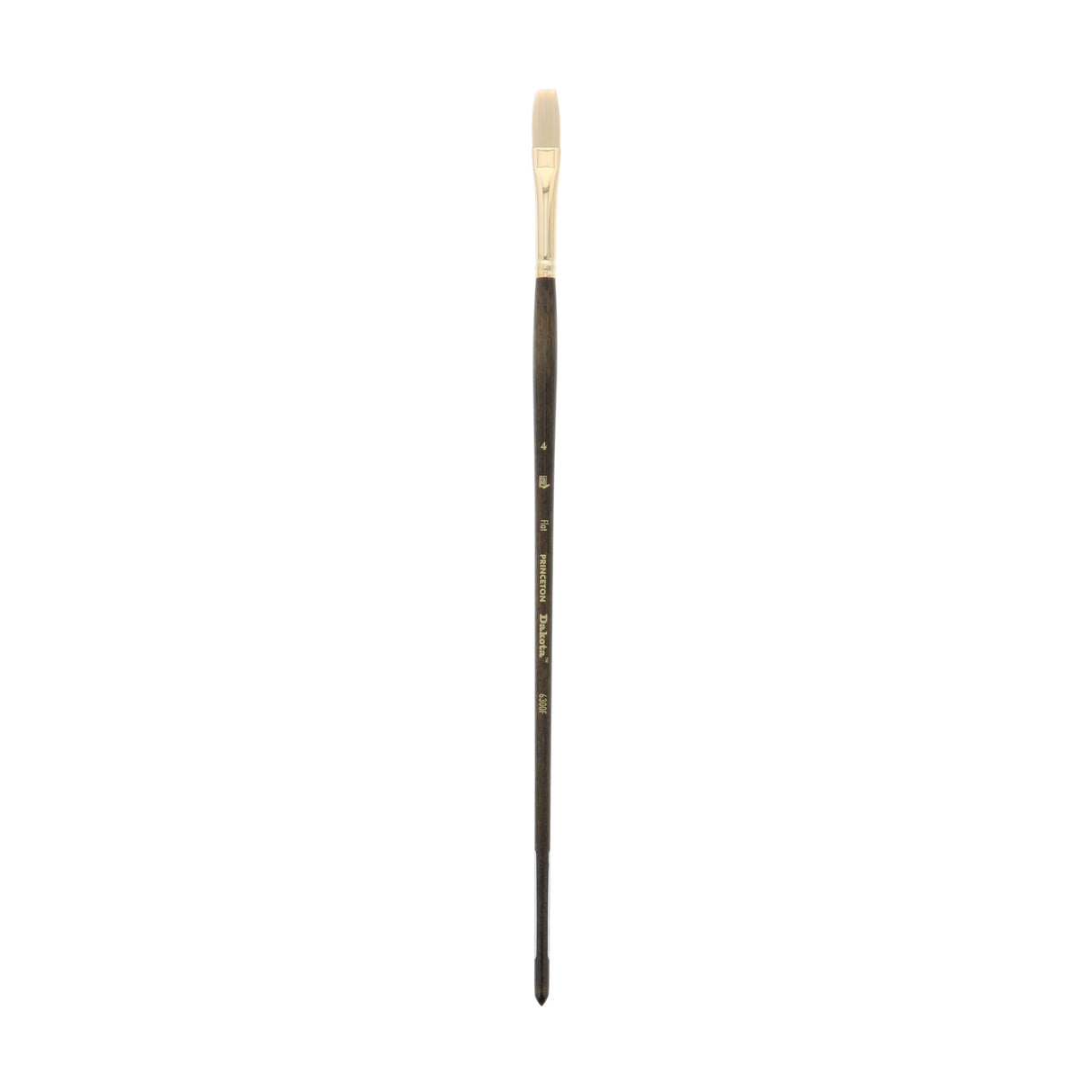 Princeton Brush Dakota Synthetic Hog Bristle Oil & Acrylic Brush, Flat, 4