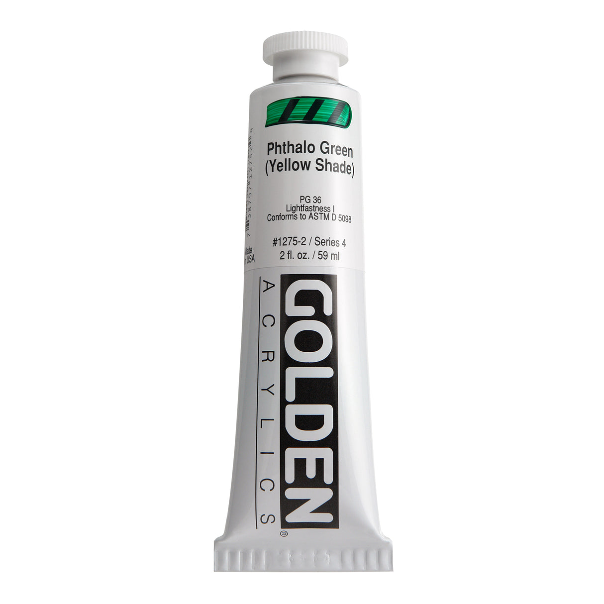 Golden Heavy Body Acrylic, 2 oz., Phthalo Green/ Yellow Shade