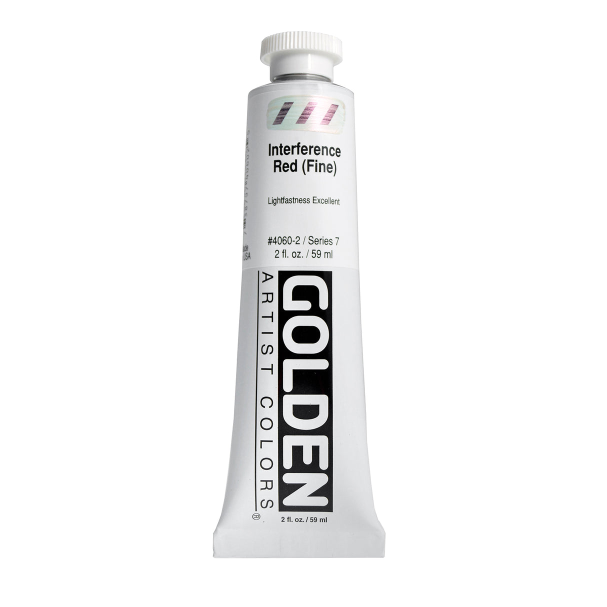 Golden Interference Acrylic, 2 oz., Interference Red