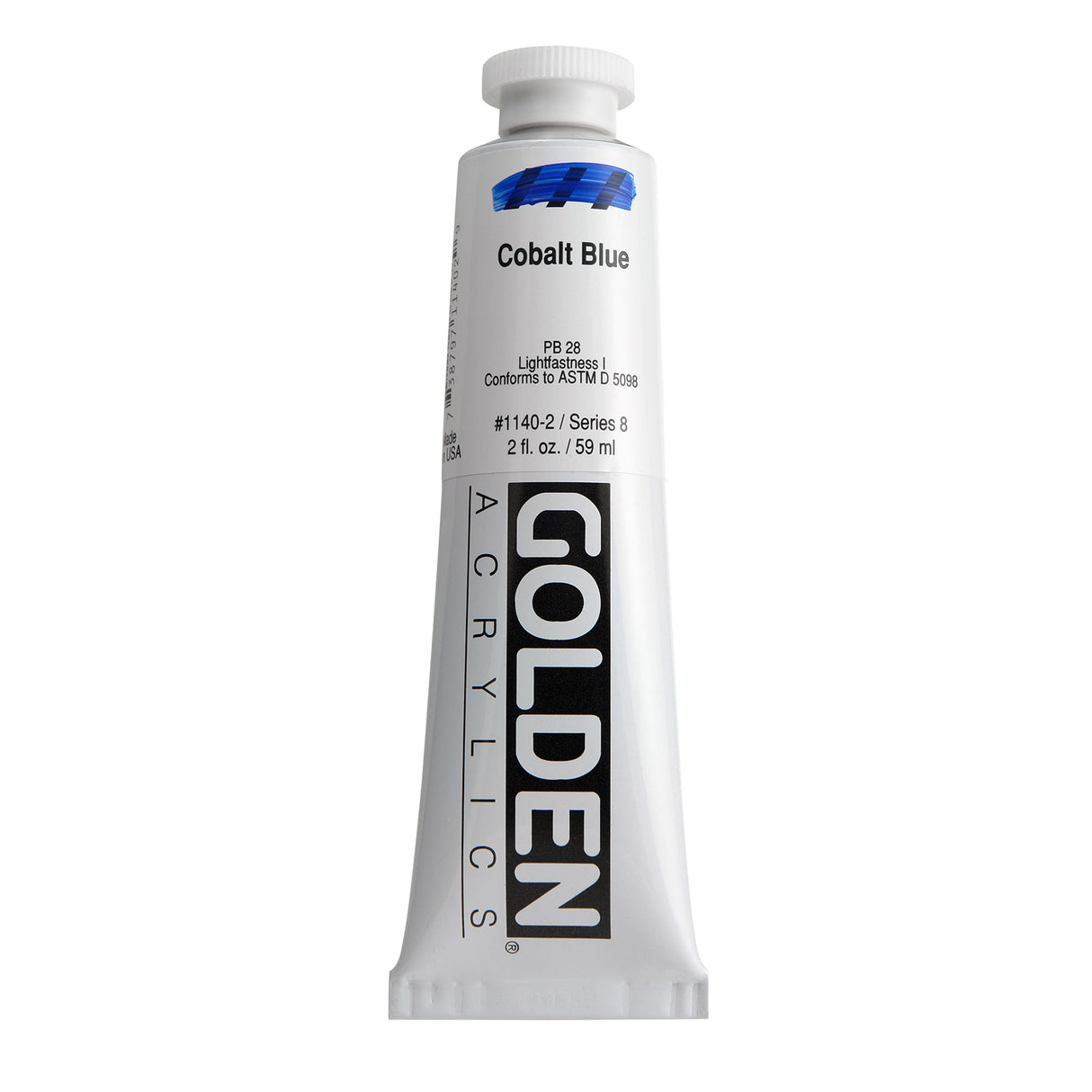 Golden Heavy Body Acrylic, 2 oz., Cobalt Blue