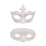 DIY White Paper Masquerade Mask (2 styles available)