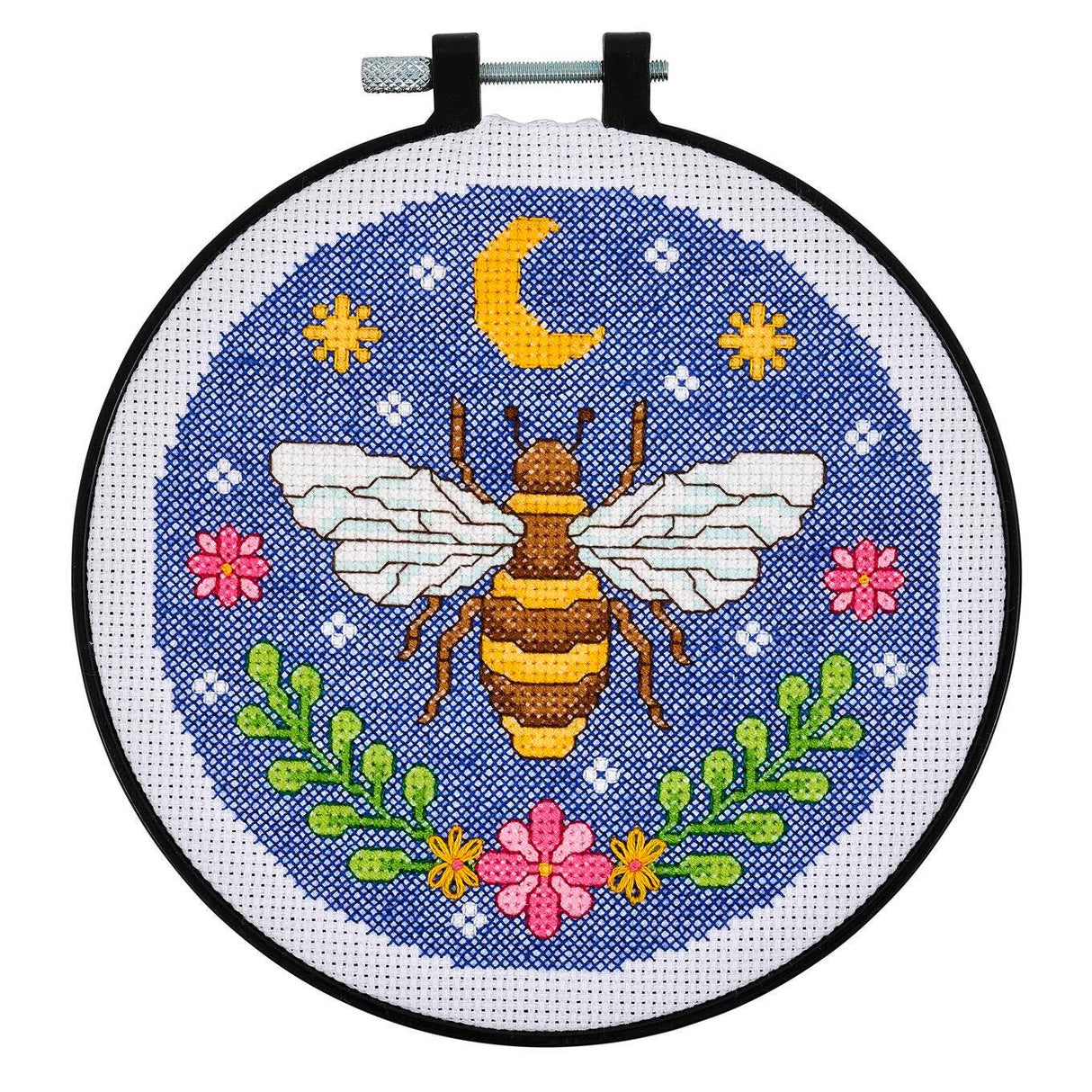 Bucilla ® Counted Cross Stitch Kit - Expressive Bee 6"