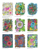 KC Doodle Art Beautiful Blooms Coloring Book