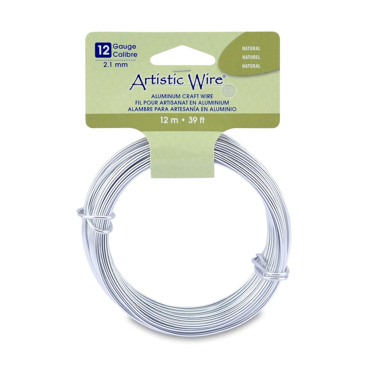 Artistic Wire Aluminum Craft Wire 12ga-Silver Tone
