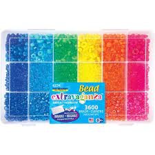 The Beadery 18 Compartment Bead Box-Bright Rainbow