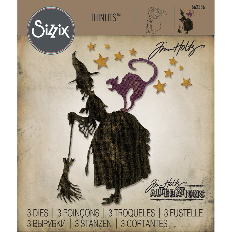 Sizzix Thinlits Dies By Tim Holtz 3/Pkg-Witchcraft