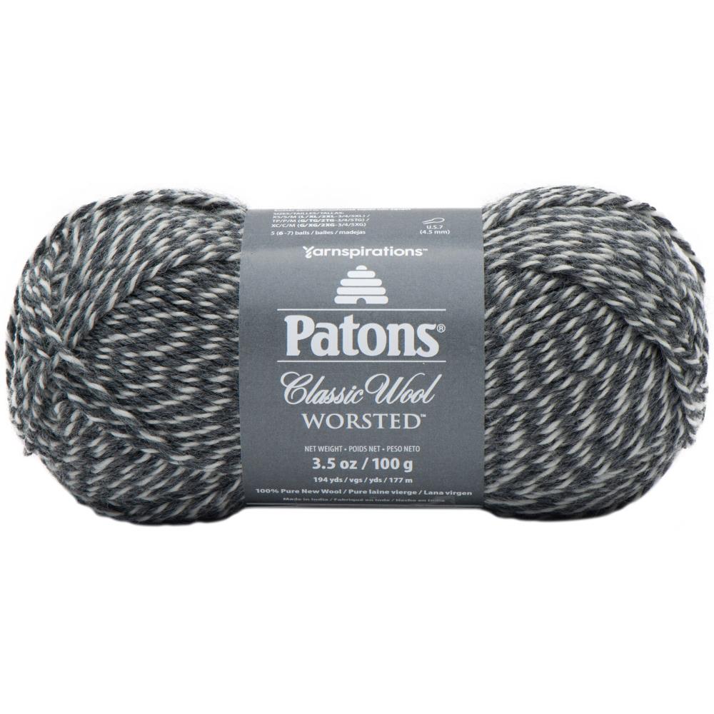 Patons Classic Wool Yarn-Dark Grey Marl