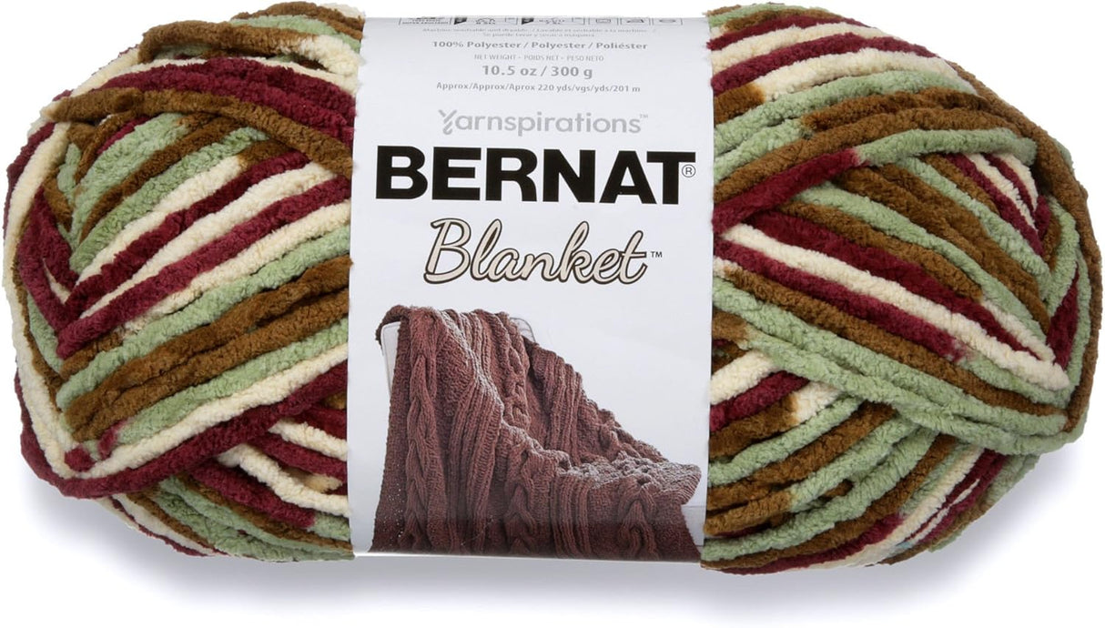 Bernat Blanket Big Ball Yarn-Plum Fields