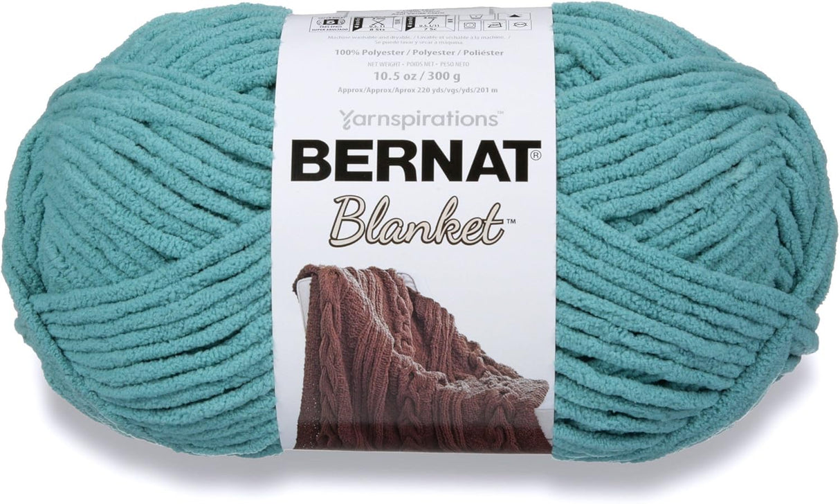 Bernat Blanket Big Ball Yarn-Light Teal
