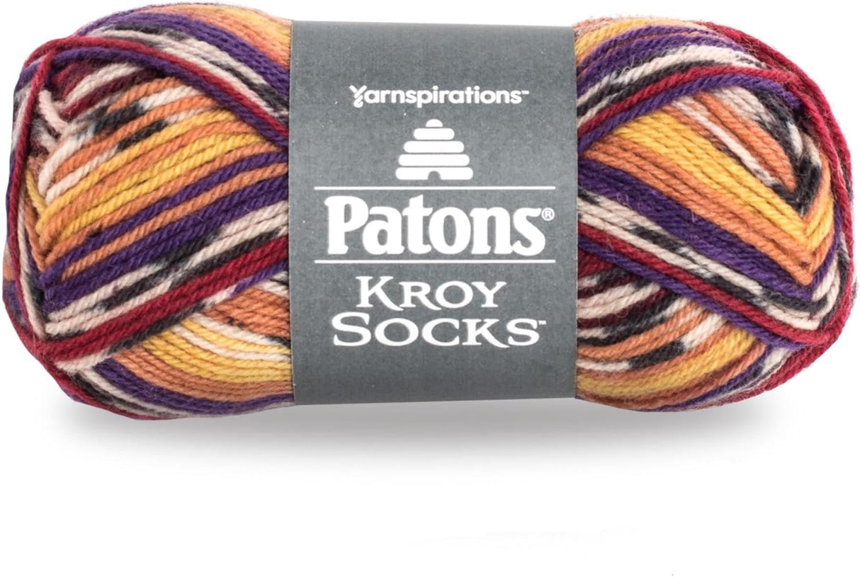 Patons Kroy Socks Yarn-Sunset Jacquard
