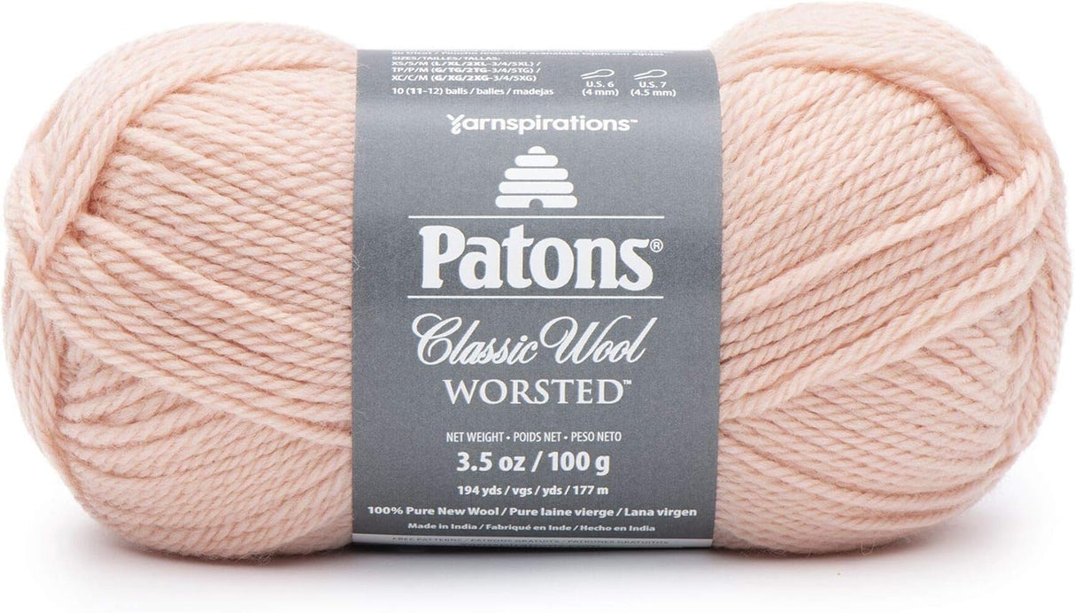 Patons Classic Wool Yarn-Peach Blush