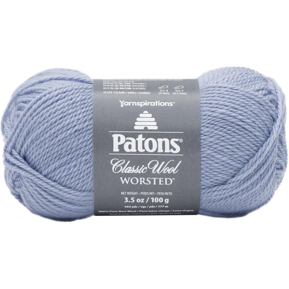 Patons Classic Wool Yarn-Blue Fog