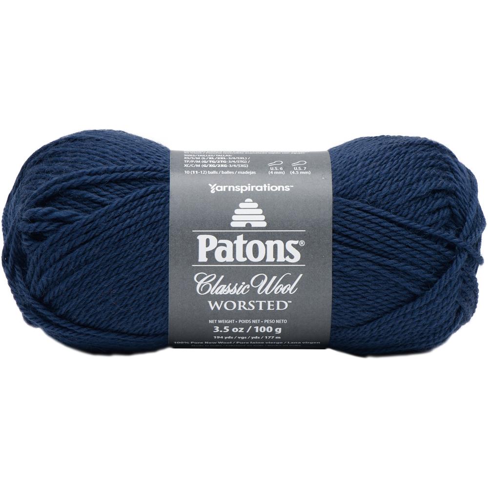 Patons Classic Wool Yarn-Navy Blue