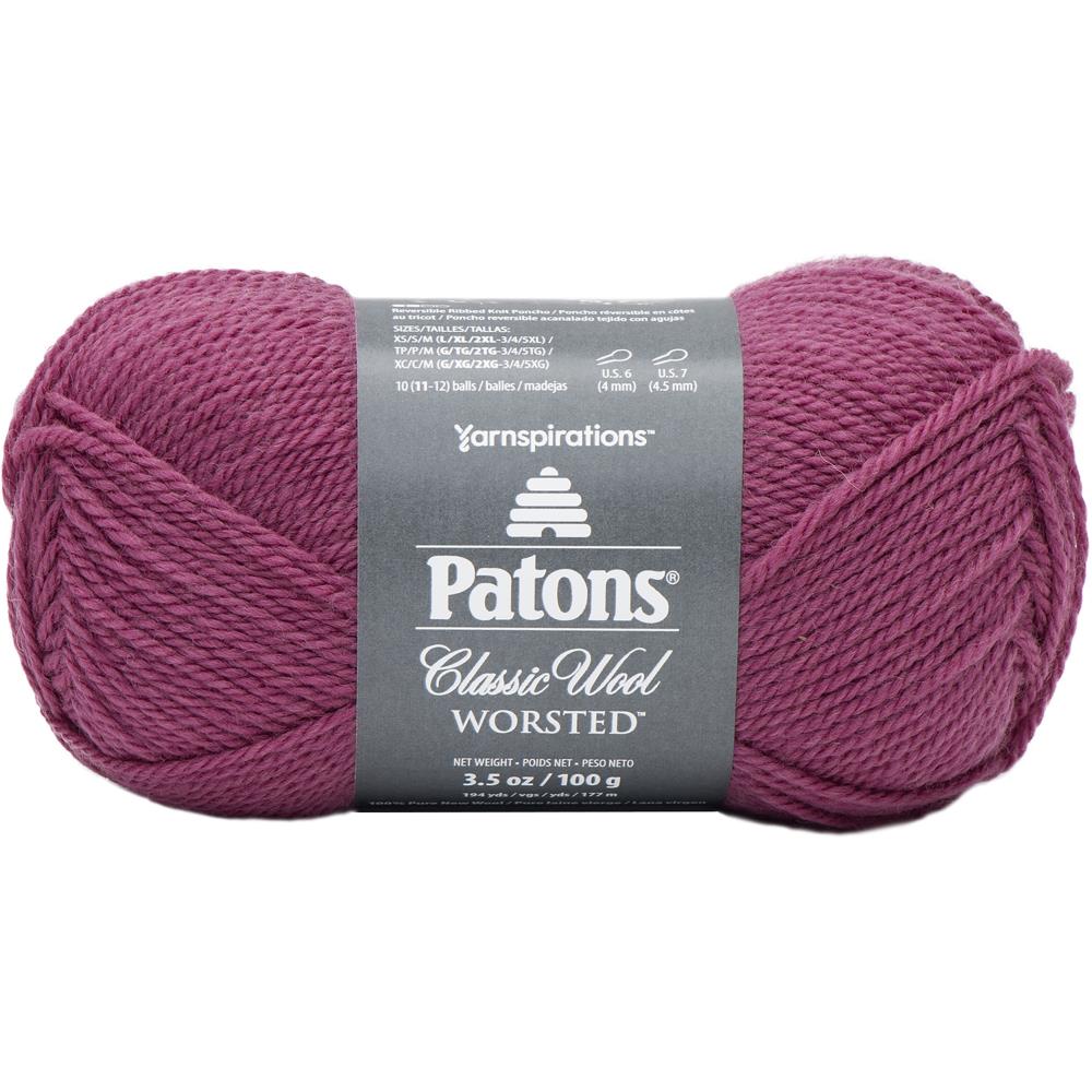 Patons Classic Wool Yarn-Rich Raspberry