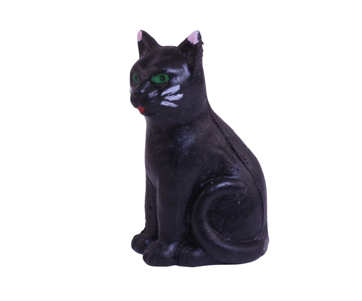 Cat - Black Sitting Cat - 1.5" - German - Set of 1 - 204-880