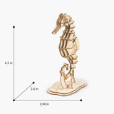 3D Laser Cut Wooden Puzzle Bundle Pack: Sea Animals