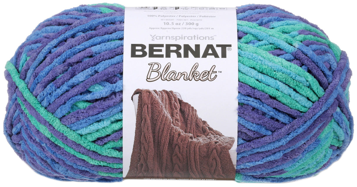 Bernat Blanket Big Ball Yarn-Ocean Shades