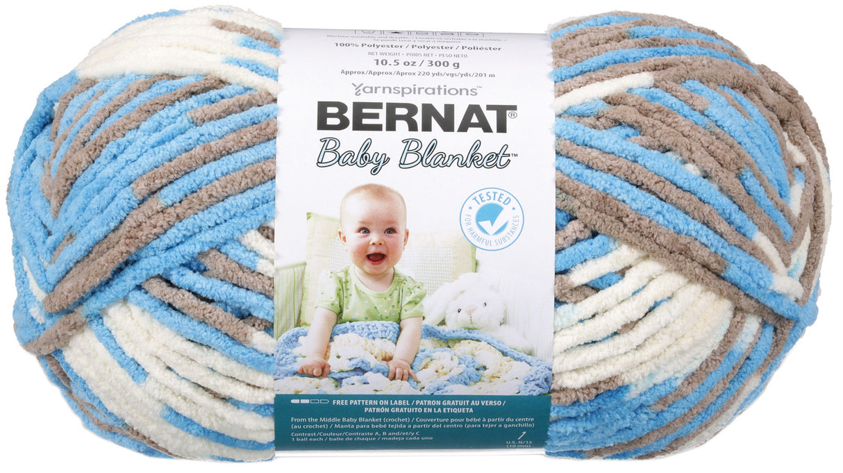 Bernat Baby Blanket Big Ball Yarn-Little Royales