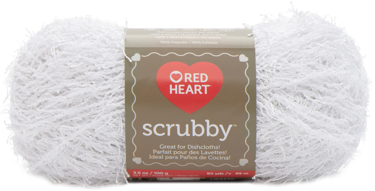 Red Heart Scrubby Yarn-Coconut