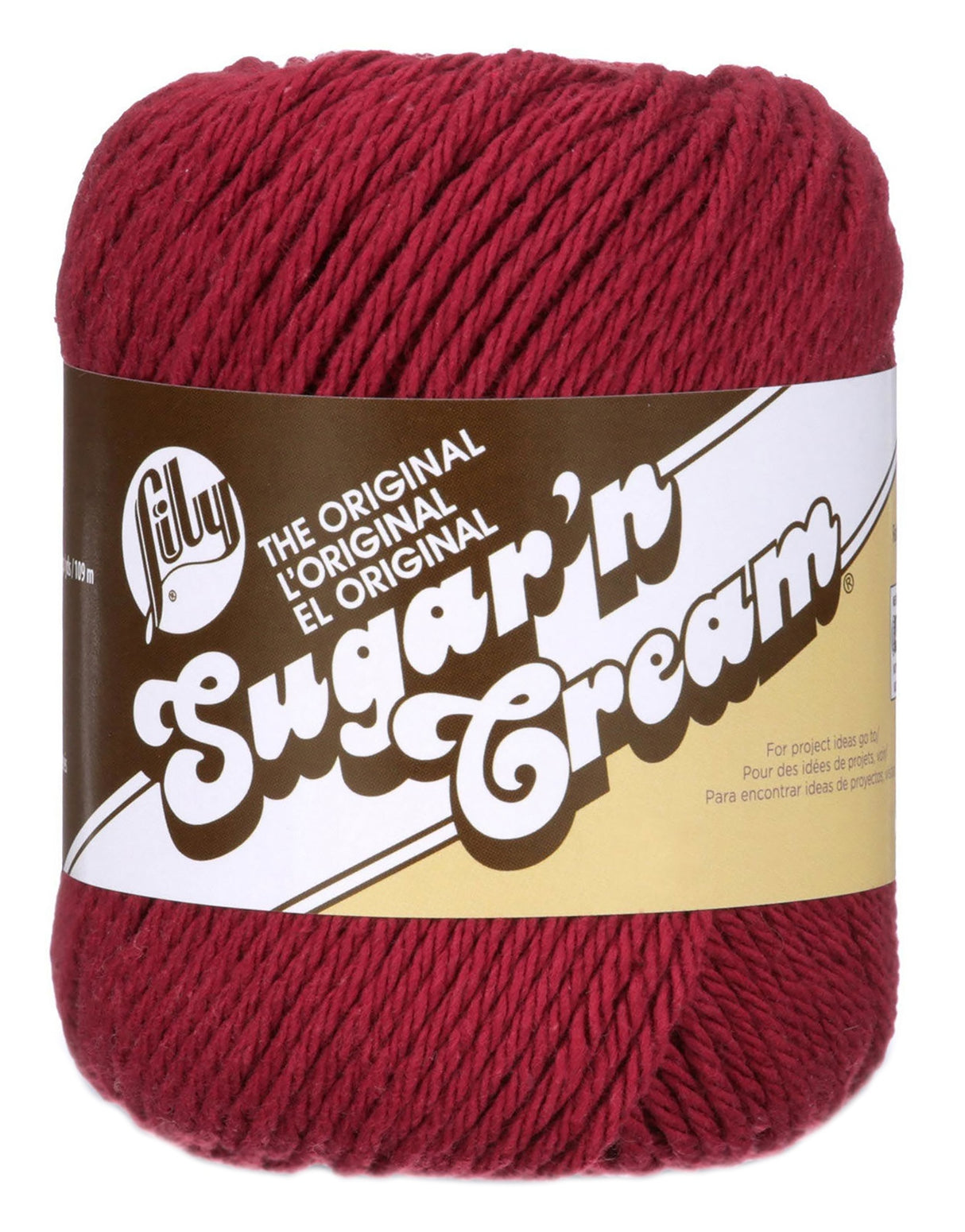 Lily Sugar'n Cream Yarn - Solids-Wine