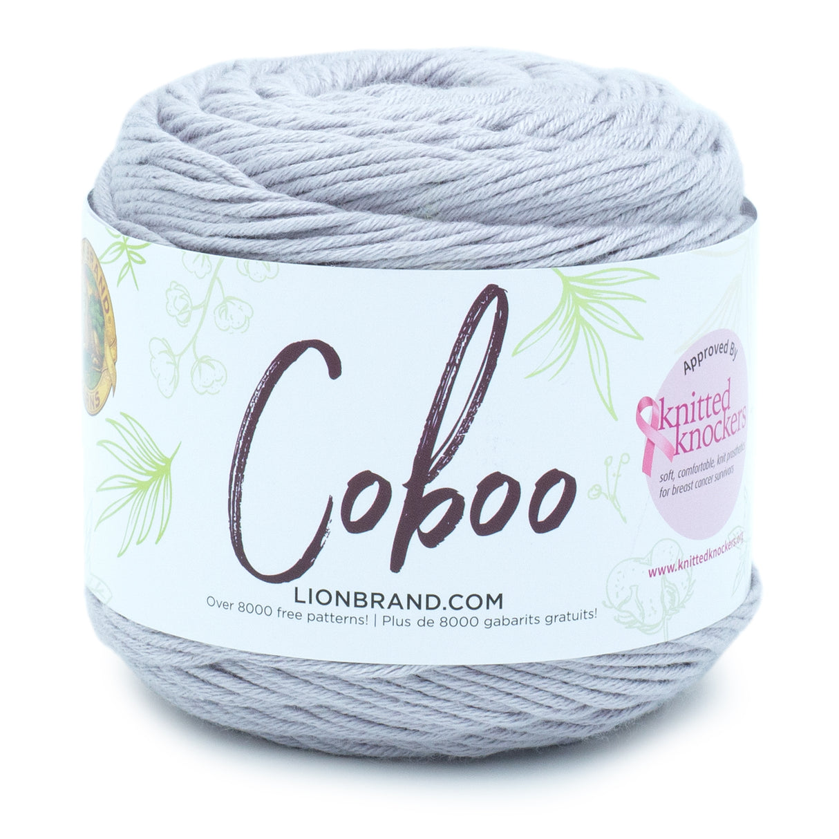 Lion Brand Coboo Yarn-Silver
