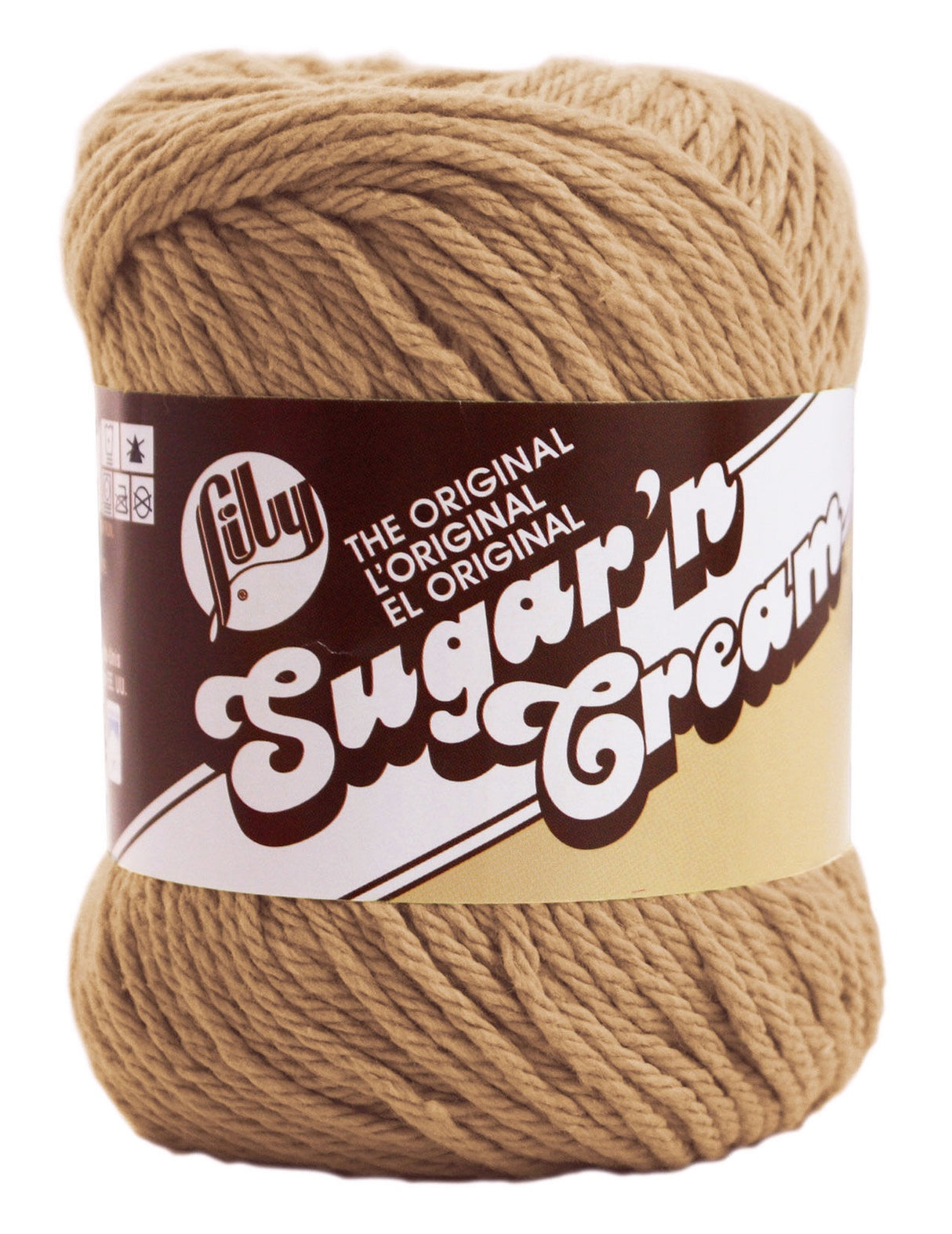 Lily Sugar'n Cream Yarn - Solids-Jute