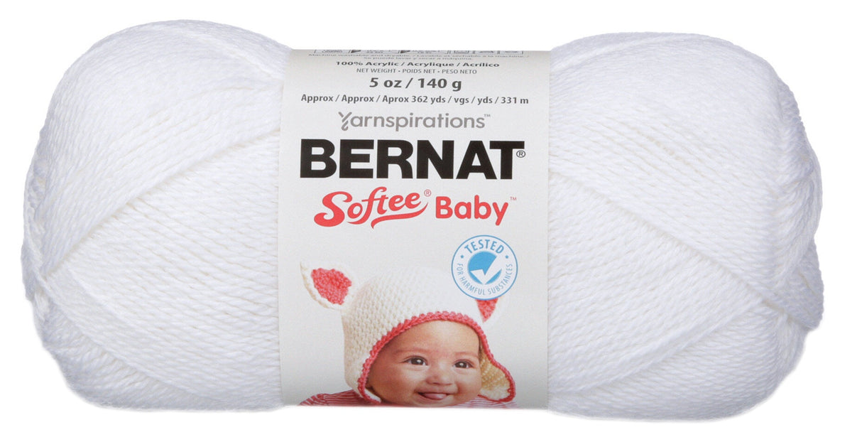 Bernat Softee Baby Yarn - Solids-White