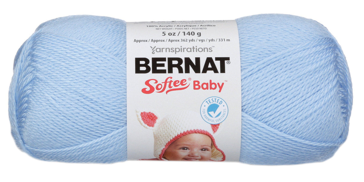 Bernat Softee Baby Yarn - Solids-Pale Blue