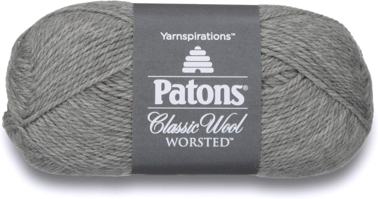 Patons Classic Wool Yarn-Grey Mix
