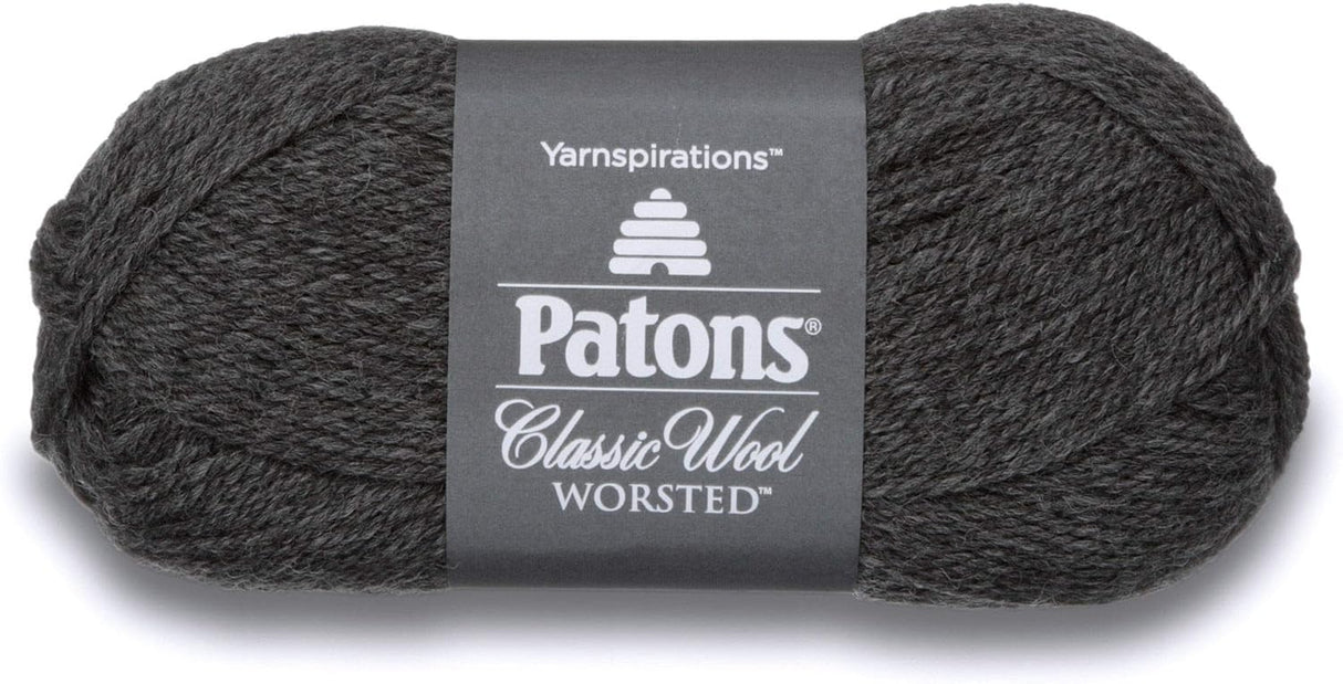 Patons Classic Wool Yarn-Dark Grey Mix