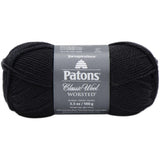 Patons Classic Wool Yarn-Black