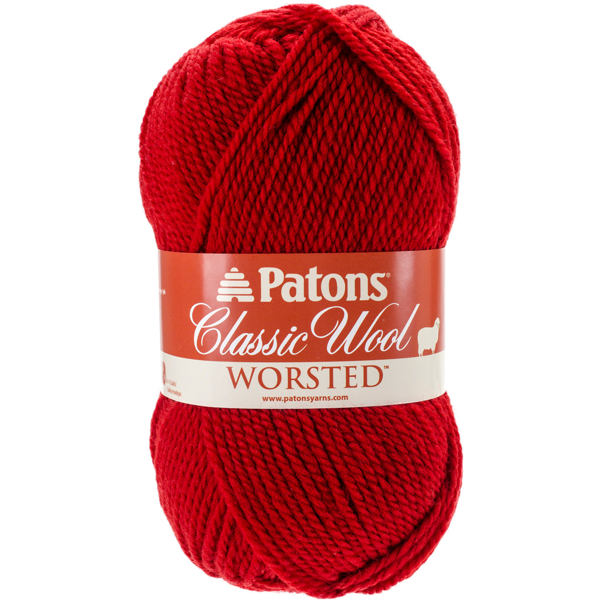 Patons Classic Wool Yarn-Bright Red