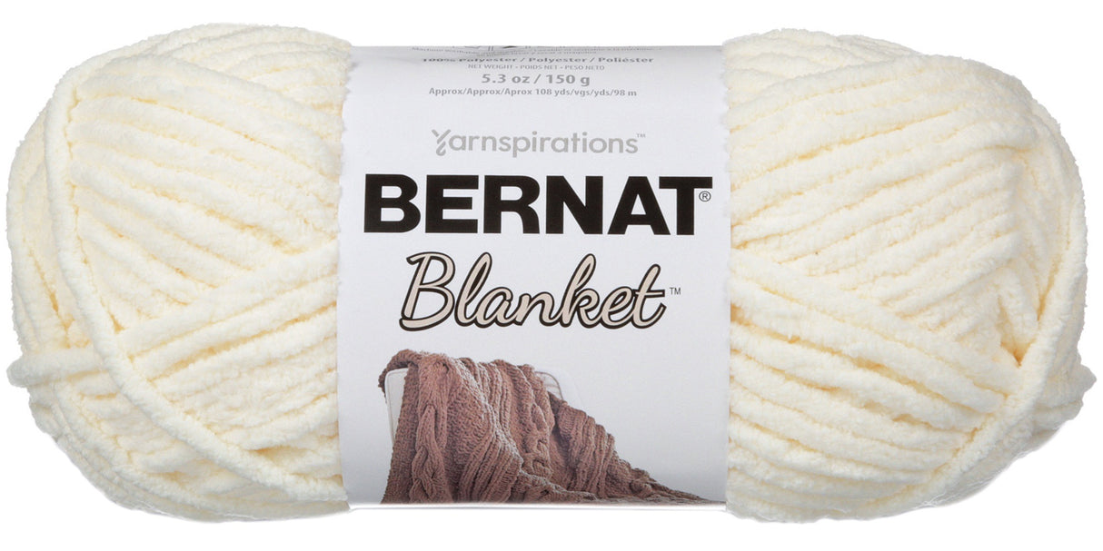 Bernat Blanket Big Ball Yarn-Vintage White