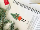 Watercolor Christmas Workbook – Paintable Sketchbook + Paint