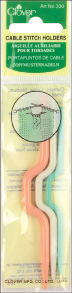 Clover Cable Stitch Holders-3.5" 3/Pkg - Small, Medium & Large