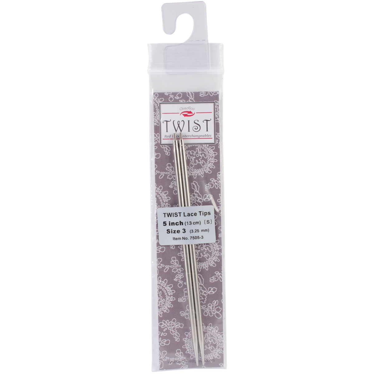 ChiaoGoo TWIST Red Lace Interchangeable Tips 5"-Size 3/3.25mm