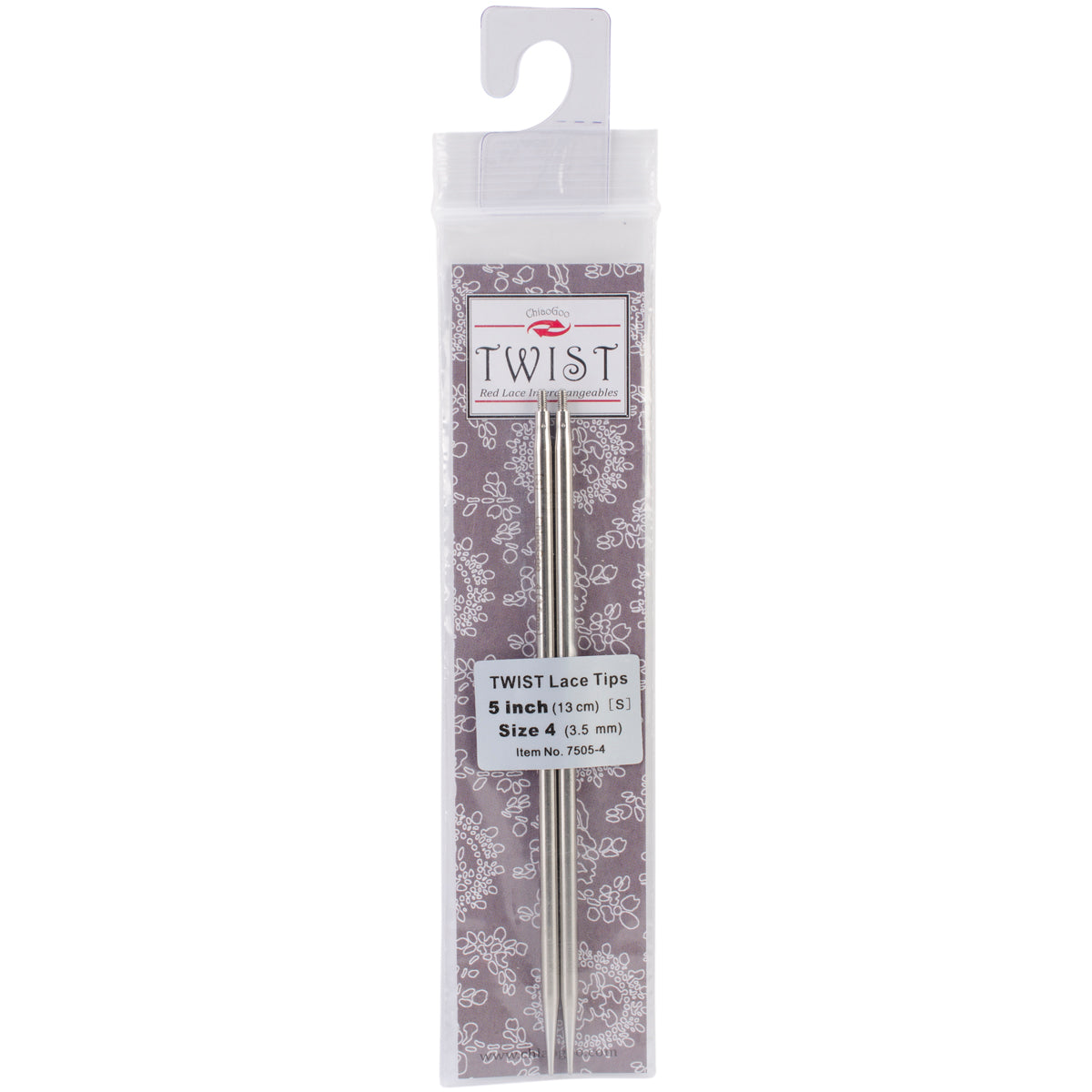 ChiaoGoo TWIST Red Lace Interchangeable Tips 5"-Size 4/3.5mm