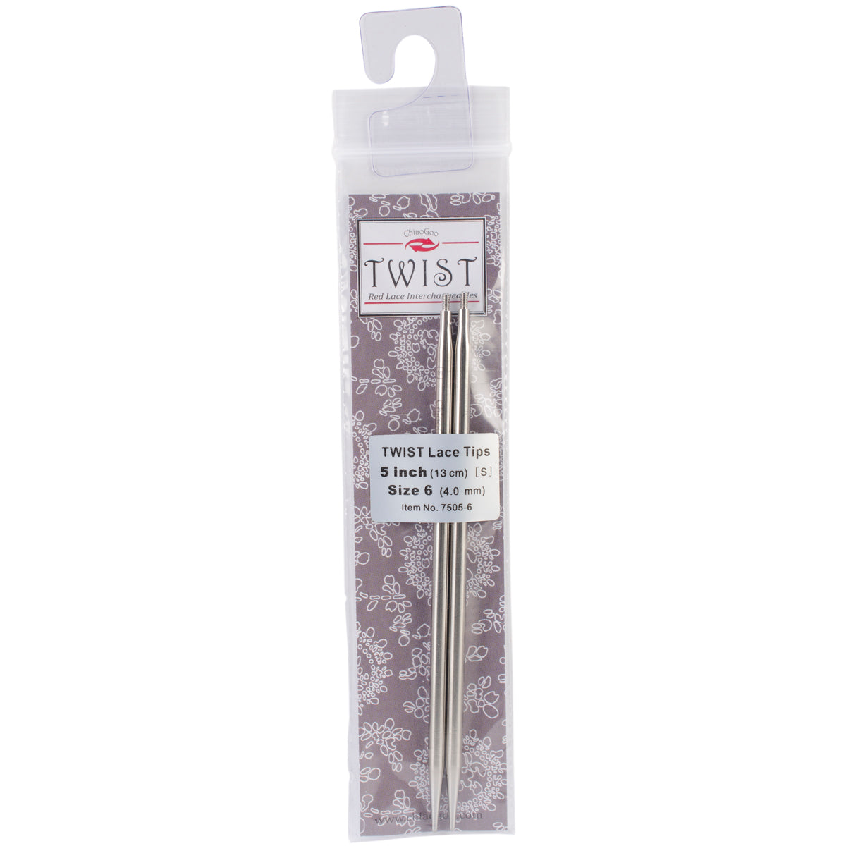 ChiaoGoo TWIST Red Lace Interchangeable Tips 5"-Size 6/4mm