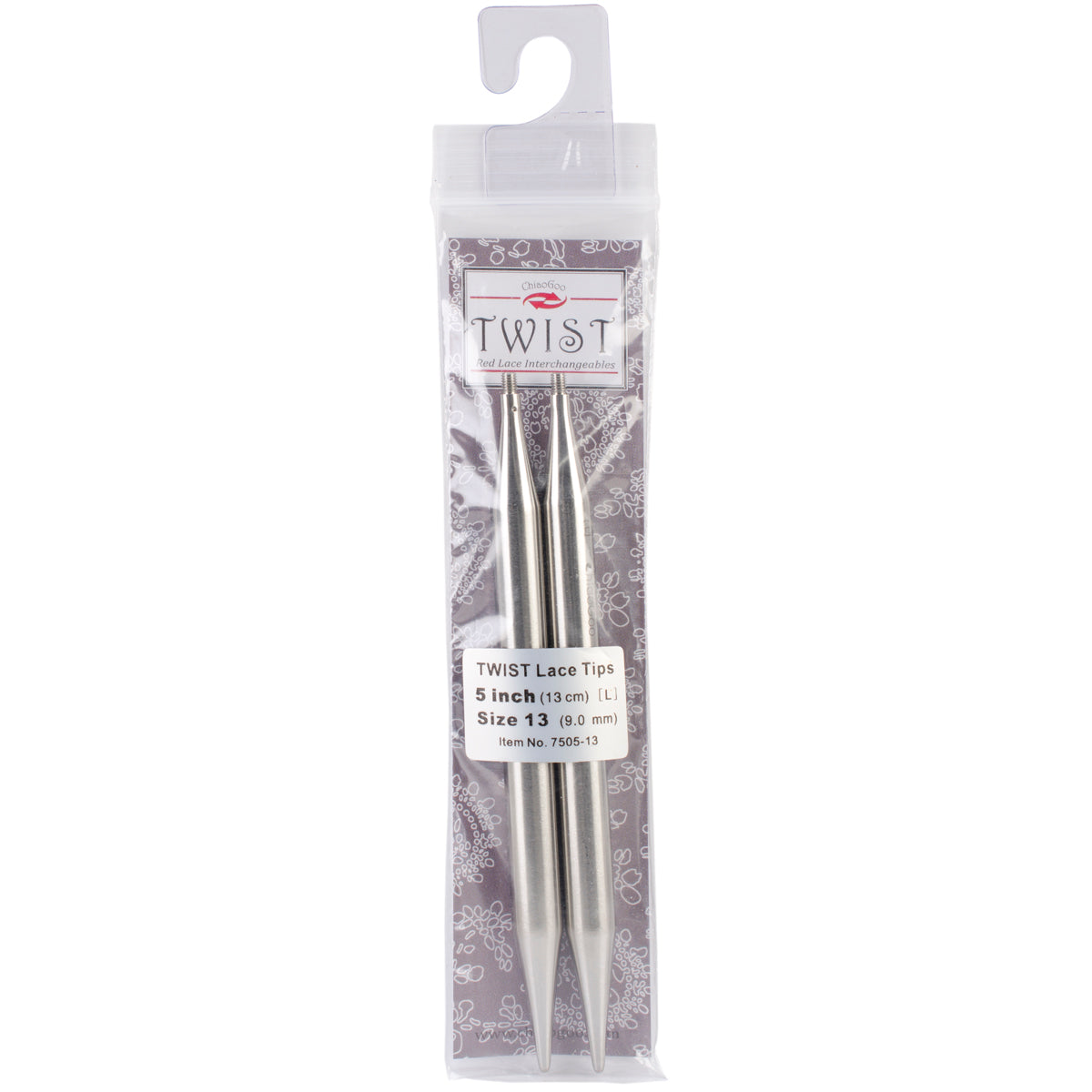 ChiaoGoo TWIST Red Lace Interchangeable Tips 5"-Size 13/9mm