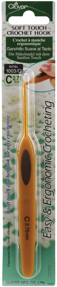 Clover Soft Touch Crochet Hook-Size C2/2.75mm